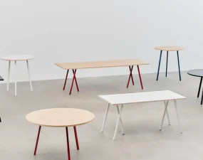 Pracovní stůl Loop Stand Table 250, oak/white