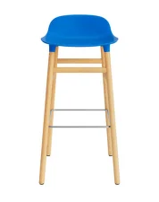 Barová židle Form 75 cm, bright blue/oak