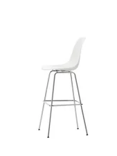 Barová židle Eames Plastic High, white/chrome