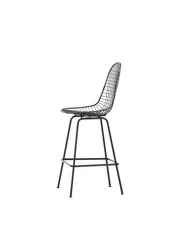 Barová židle Eames Wire Low, basic dark
