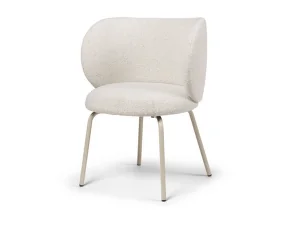 Jídelní židle Rico Soft Bouclé, off-white/sand