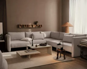 Modulární pohovka Dase Corner Modul, Soft Bouclé natural