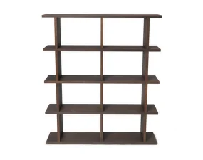 Knihovna Kona Bookcase 2x4, dark stained