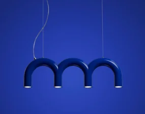 Závěsné svítidlo Arch Triplette, blue