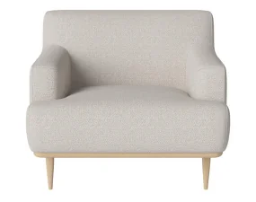 Křeslo Dover, white pigmented oiled oak/Adria beige