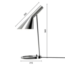 Stolní lampa AJ, stainless steel polished