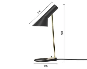 Stolní lampa AJ Mini, black/brass