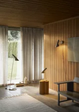 Stolní lampa AJ Mini, warm grey/brass