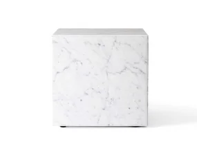 Odkládací stolek Plinth Cubic, Carrara