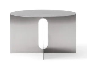 Konferenční stolek Androgyne Ø63, brushed steel
