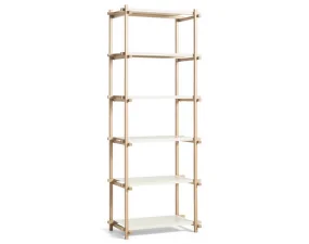 Policový systém Woody Column High, almond white