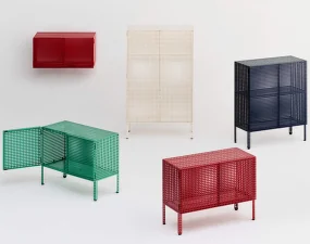 Komoda Perforated Cabinet Floor Small, steel blue
