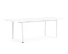 Stůl Annex Overhang 220x90, cream white/white laminate