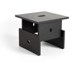 Konferenční stolek Wood Box, black lacquered oak