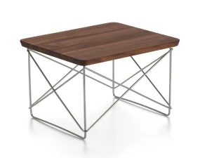 Occasional Table LTR Walnut Dark, stainless steel