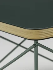 Occasional Table LTR Linoleum Jade, Eames sea foam green