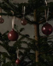Vánoční baňky Glass Baubles M set 3 ks, roseate opaque