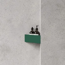 Rohová koupelnová polička Bath Shelf Corner, green