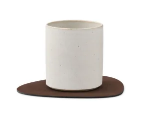 Podložka pod skleničku Curve Nupo, dark brown