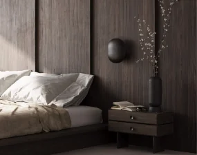 Nástěnná lampa Clam, bronze