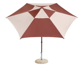 Slunečník Terrazza Hexagon, off-white and burgundy
