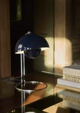 Stolní lampa Flowerpot VP4, steel blue