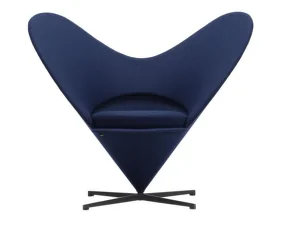 Křeslo Heart Cone Chair, Cosy 2 dark blue