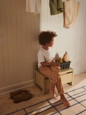 Lavice s úložným prostorem Little Architect, yellow