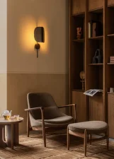 Nástěnná lampa Wing, bronzed aluminium