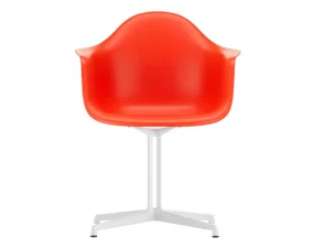 Židle Eames DAL, poppy red / white