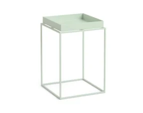 Stolek Tray Table 30x30 High, soft mint