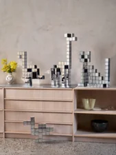 Žirafa Panton Cubes, chrome