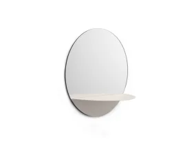 Zrcadlo Horizon Round, white