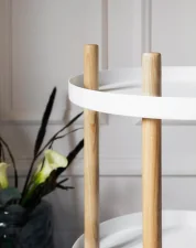 Servírovací stolek Block Table Round, black