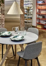 Stůl Copenhague CPH 20 Ø120, oak/oak veneer