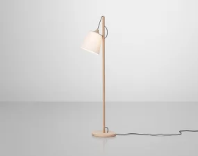 Stojací lampa Pull, white/oak