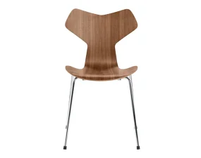 Židle Grand Prix™, walnut / chrom