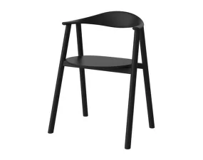Jídelní židle Swing, black lacquered oak