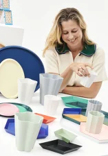Váza Iris Vase L, off white
