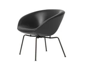 Křeslo Pot™, brown bronze / leather black