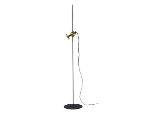 Stojací lampa Blend, jet black/brass