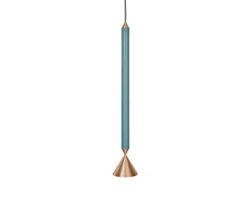 Závěsná lampa Apollo 59, deep sea/polished brass