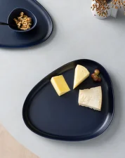 Servírovací talíř Curve, navy blue