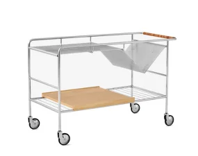 Vozík Alima Trolley NDS1, Chrome/Lacquered Oak