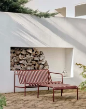Lavička Palissade Lounge Sofa, iron red