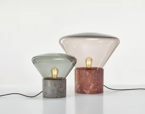 Stolní lampa Muffins WOOD 01 PC849, sunset pink / red marble