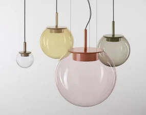 Závěsné svítidlo Orbis 150 PC1289, clear / grey-beige matte