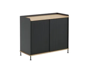 Komoda Enfold Sideboard 100x85, oak/anthracite black