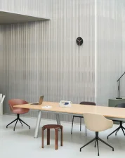 Stůl Boa 420x128x75 cm, metallic grey / oak