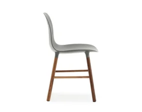 Židle Form, grey/walnut
